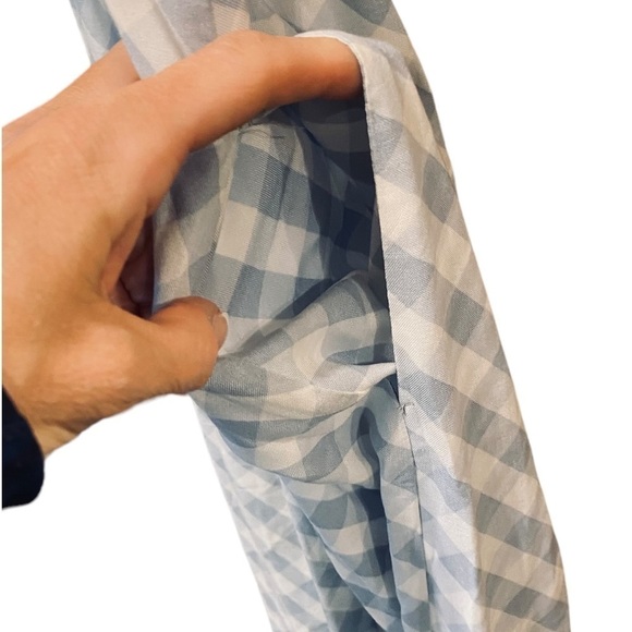 Urban Outfitters Blue Checkered Sleeveless Jumpsuit Women's Size Small - Picture 6 of 12